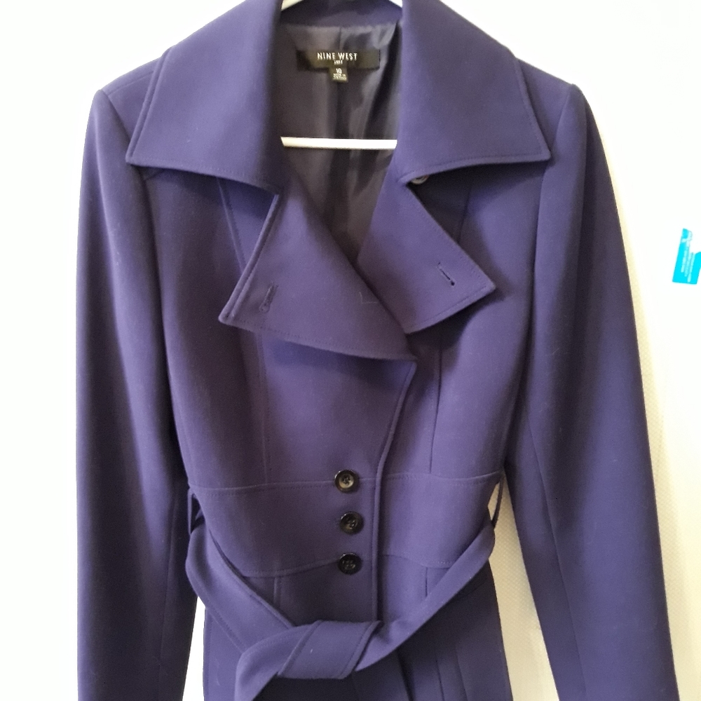 Nine West Purple Suit Coat/Blazer